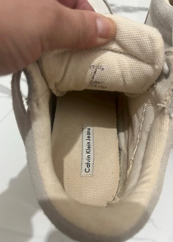 Bej Calvin Klein Kadın Dolgu Topuklu Spor Ayakkabı - Görsel 6