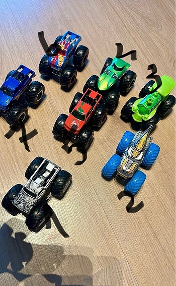 Hot wheels monster truck oyuncak araba