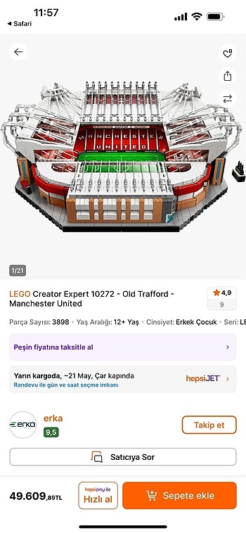 Beden Renk Manchester United stad lego