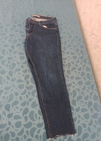 Addax Kadın Mavi Denim Normal Boy Kot Pantolon 1 defa giyildi