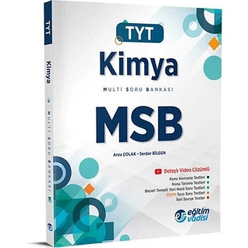EĞİTİM VADİSİ TYT KİMYA MULTİ SORU BANKASI