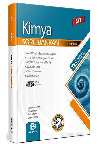 BİLGİ SARMAL YAYINLARI AYT KİMYA SORU BANKASI