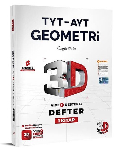 3D GEOMETRİ VİDEO DERS DEFTERİ VDD 2025