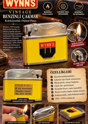 Wynns Vintage Benzinli Cakmak