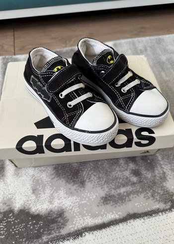 Erkek Çocuk Siyah Bağcıklı Cırtlı Spor Ayakkabı - Görsel 2