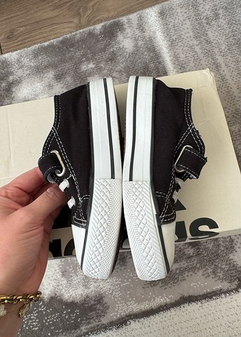 Erkek Çocuk Siyah Bağcıklı Cırtlı Spor Ayakkabı - Görsel 6