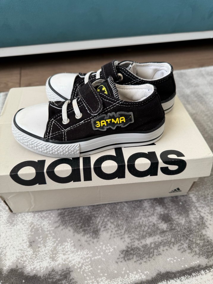 Erkek Çocuk Siyah Bağcıklı Cırtlı Spor Ayakkabı - Görsel 4