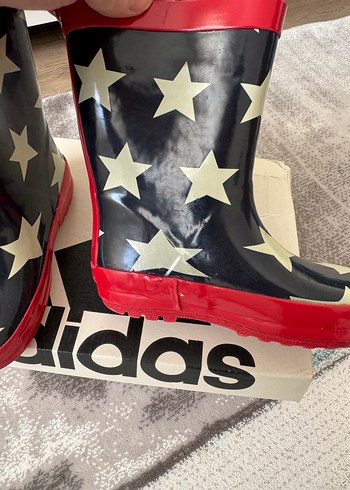 Kırmızı Baskılı kız-erkek Çocuk Lastik Bot - Görsel 5