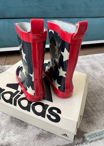 Kırmızı Baskılı kız-erkek Çocuk Lastik Bot - Görsel 4