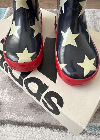 Kırmızı Baskılı kız-erkek Çocuk Lastik Bot - Görsel 2