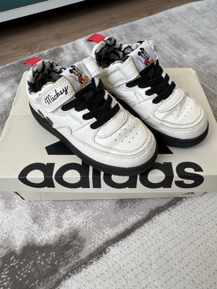 Beyaz Mickey Baskılı Erkek Çocuk Spor Ayakkabı - Görsel 3