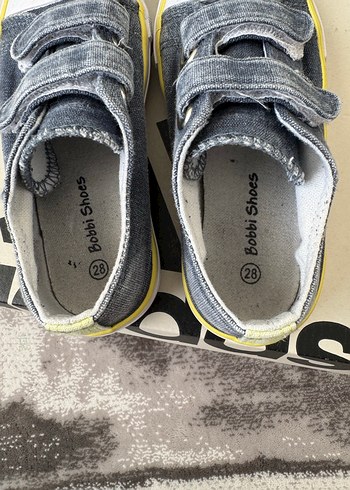 Erkek Çocuk Kot Ayakkabı Cırt Cırtlı - Görsel 4