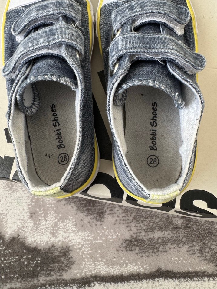 Erkek Çocuk Kot Ayakkabı Cırt Cırtlı - Görsel 4