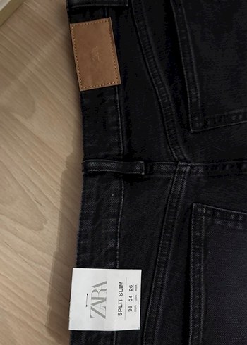 Siyah Kadın Zara Denim Regular Fit Jean - Görsel 4