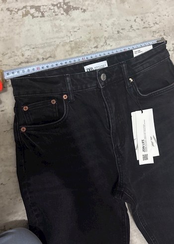 Siyah Kadın Zara Denim Regular Fit Jean - Görsel 6