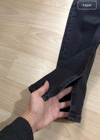 Siyah Kadın Zara Denim Regular Fit Jean - Görsel 2