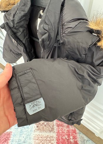 Erkek Çocuk Gri Kürklü Mont - Görsel 3