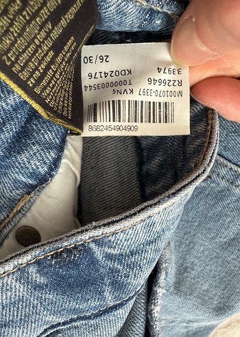 Mavi Rahat Kesim Denim Pantolon - Görsel 3