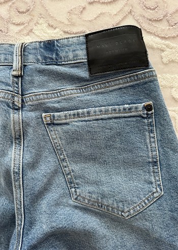 Mavi Rahat Kesim Denim Pantolon - Görsel 7
