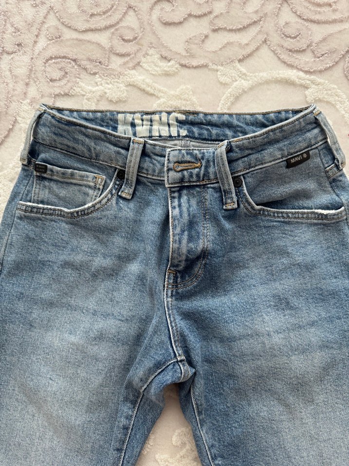 Mavi Rahat Kesim Denim Pantolon - Görsel 5