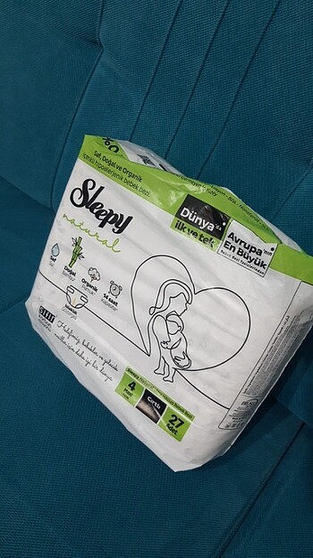 4 Beden: 7-18 kg Beden Sleepy 4 numara 27 adet