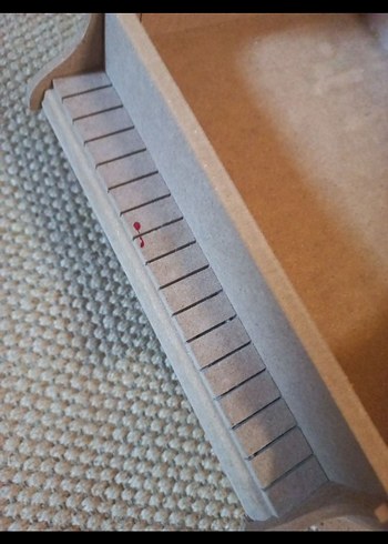 Bej Ahşap mini piyano - Görsel 2