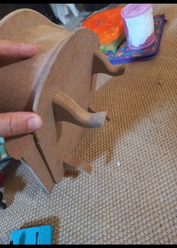 Bej Ahşap mini piyano - Görsel 3