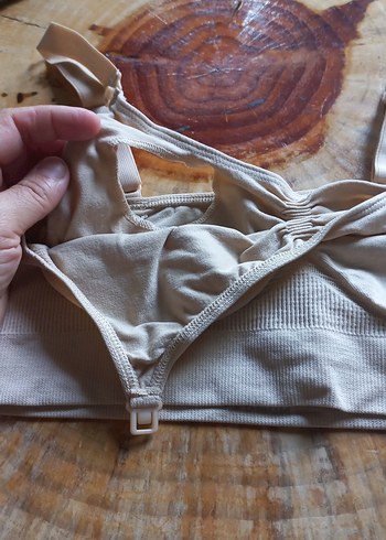 Pastel Bej Desenli Antibakteriyel Emzirme Sütyeni - Görsel 3