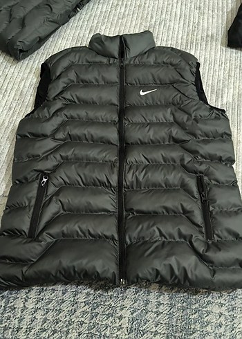 Nike koyu gri Kapitone Yelek - Görsel 5