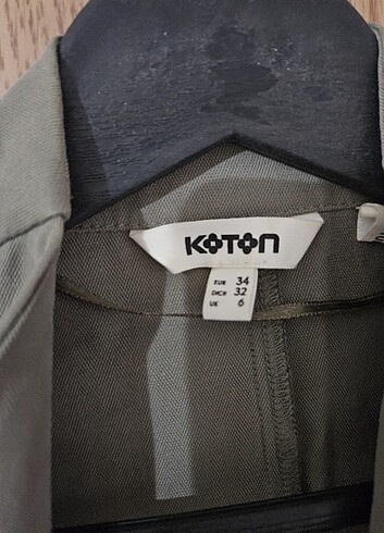 xs Beden haki Renk KOTON MARKA CEKET