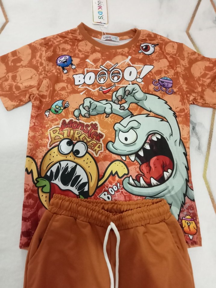 Erkek Çocuk Renkli Batik Eşofman Takımı - Görsel 2