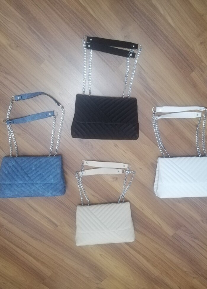 Krem rengi tek gözlü çanta - Görsel 4