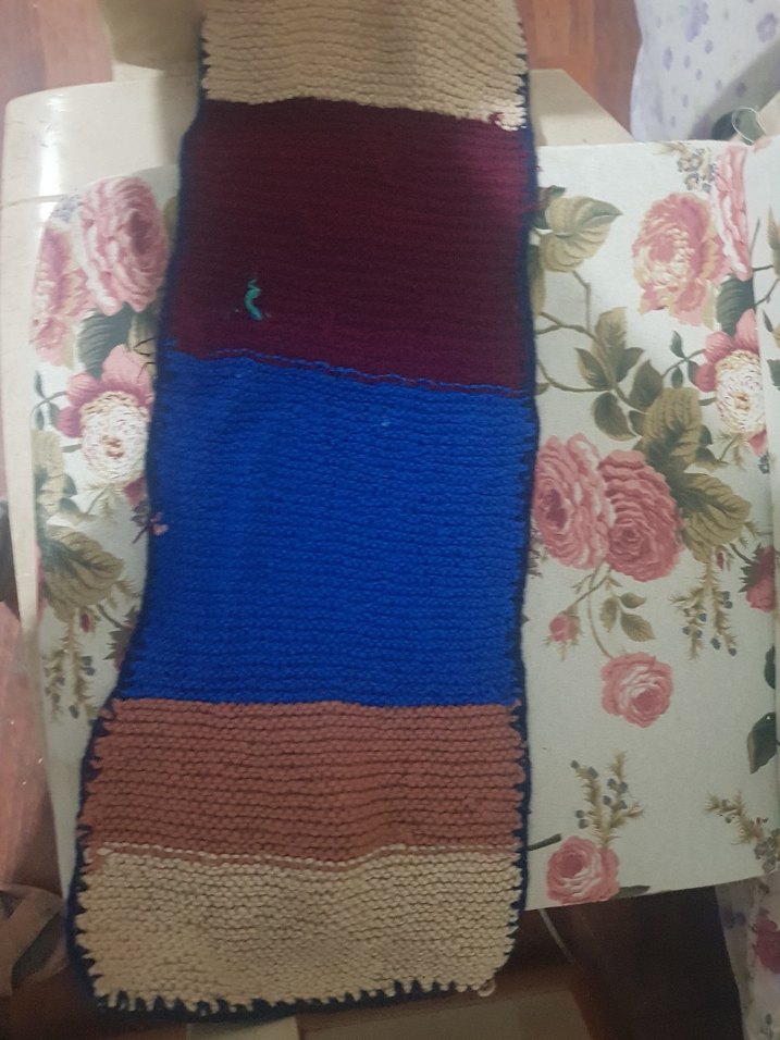 Çok Renkli El Örgüsü uzun banyo lifi - Görsel 2