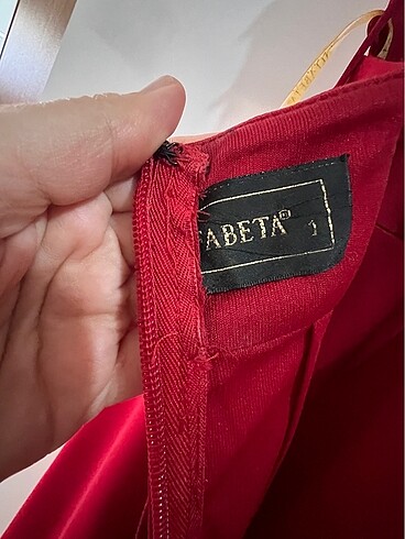 xs Beden kırmızı Renk Alfabeta Abiye 1 Beden
