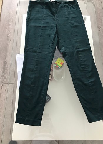 H&M Koyu Yesil Duz Kesim Pantolon