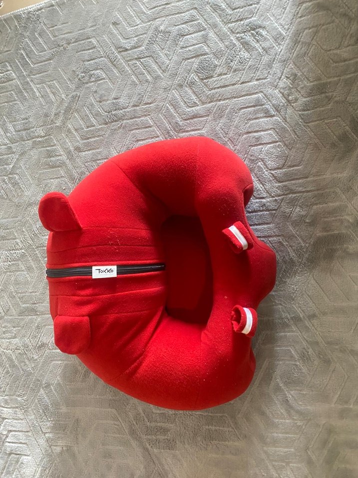 Kırmızı bebek destekmoturma minderi - Görsel 2