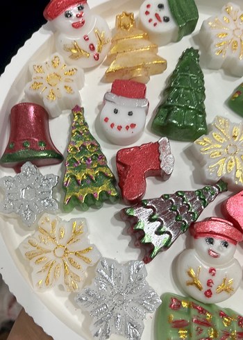 Renkli Yılbaşı Temalı Mum Seti - Görsel 6