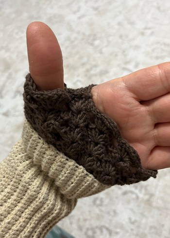 Bohem Örgü Kadın Eldiveni - Görsel 3