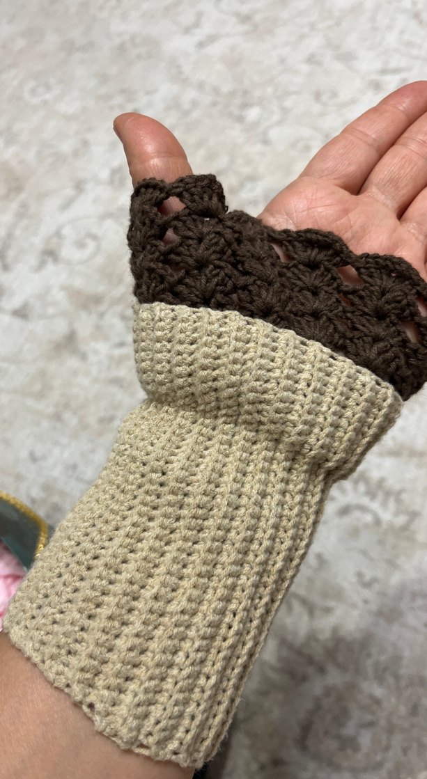 Bohem Örgü Kadın Eldiveni - Görsel 4