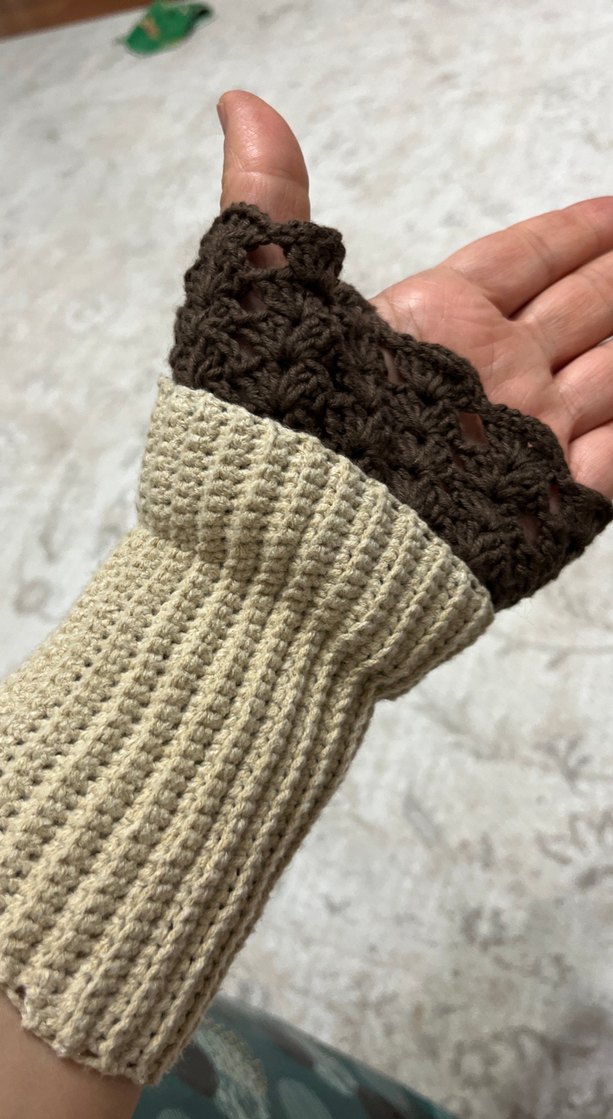 Bohem Örgü Kadın Eldiveni - Görsel 2