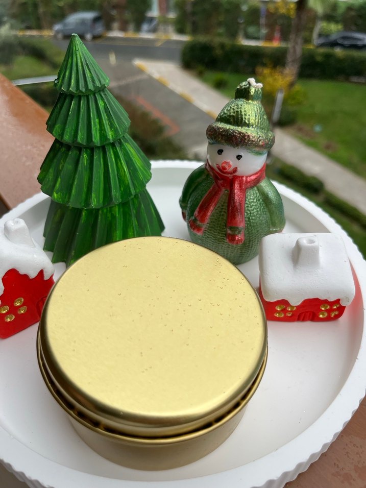 Renkli Noel Temalı Mum ve Dekor Seti - Görsel 3