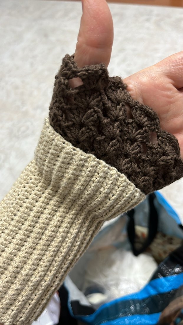 Bohem Tarz Örgü Kadın Eldiveni - Görsel 2