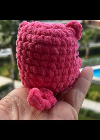 Pembe Peluş Oyuncak Kedi - Görsel 2