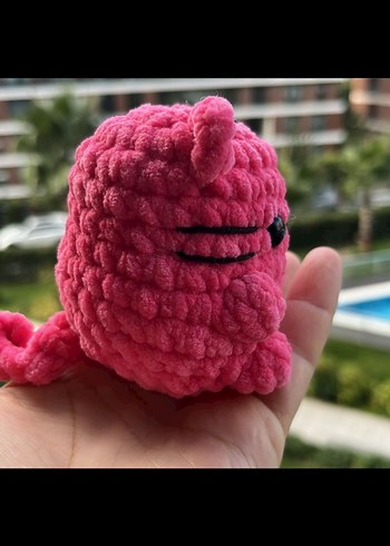 Pembe Peluş Oyuncak Kedi - Görsel 3