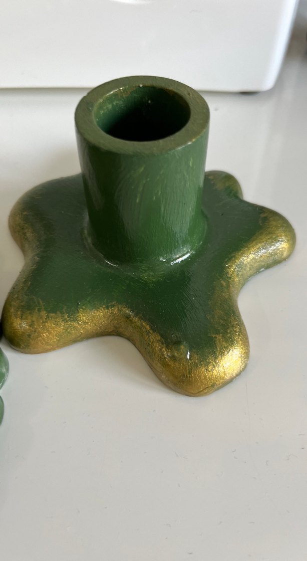 Koyu Yeşil Mumluk ve sunumluk  Seti - Görsel 5