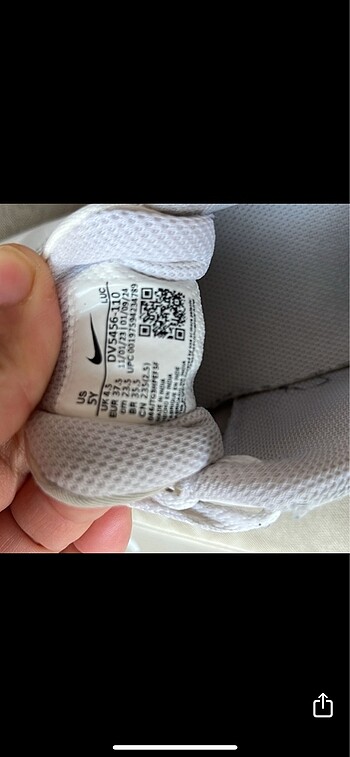 37 Beden beyaz Renk Nike spor ayakkabı