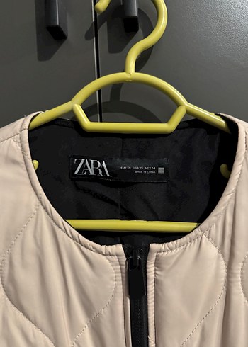 Zara Bej Fermuarlı Kadın Ceket