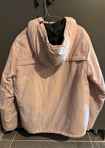 m Beden pembe Renk Açık pembe renkli yüksek yakalı kadın spor mont
