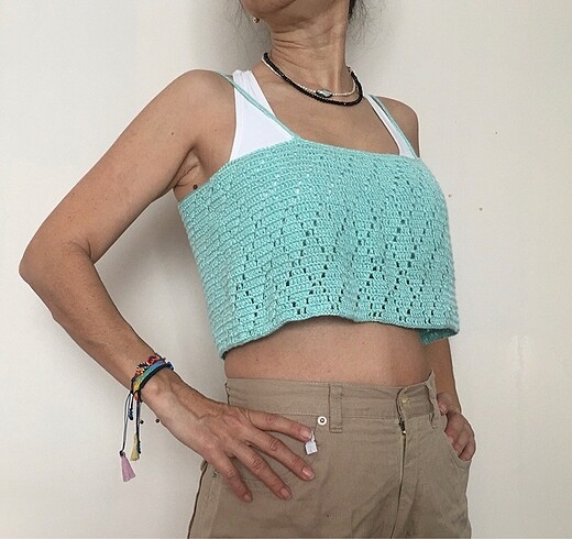 Tığ işi crop