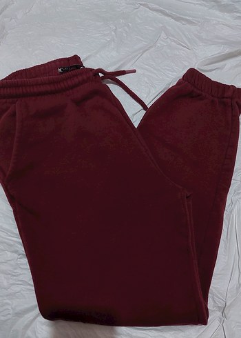 Bordo Kadın Rahat Kesim Eşofman Altı